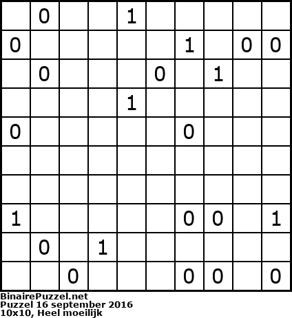Binaire Puzzel