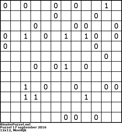 Binaire Puzzel