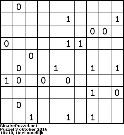 Binaire Puzzel