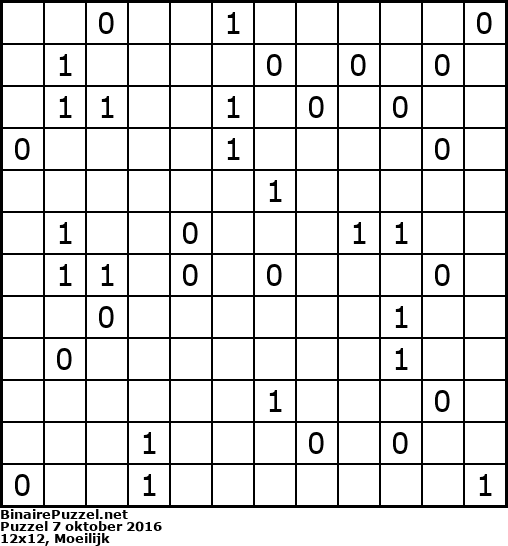 Binaire Puzzel