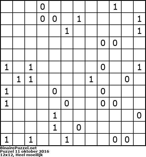 Binaire Puzzel