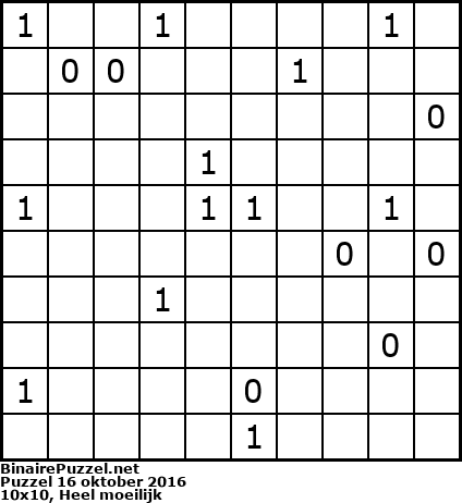 Binaire Puzzel