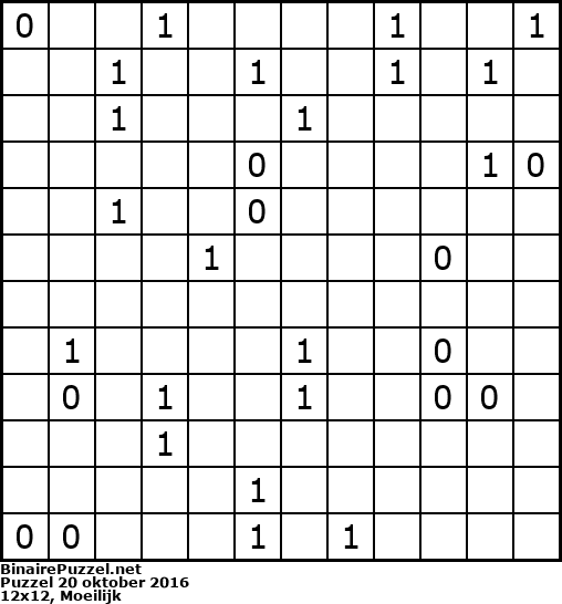 Binaire Puzzel