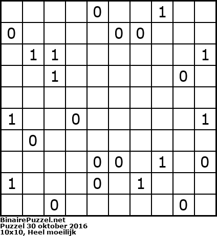 Binaire Puzzel