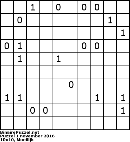 Binaire Puzzel