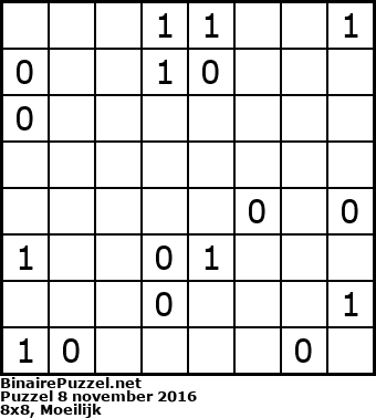 Binaire Puzzel