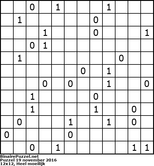 Binaire Puzzel