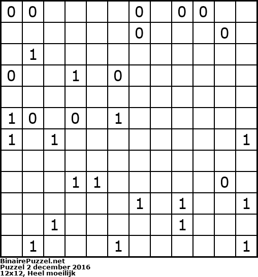 Binaire Puzzel