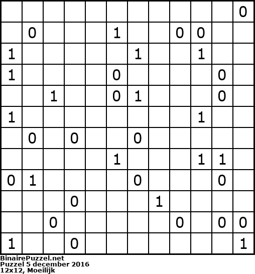 Binaire Puzzel