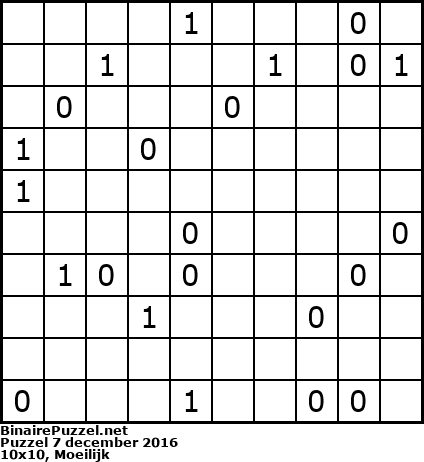 Binaire Puzzel