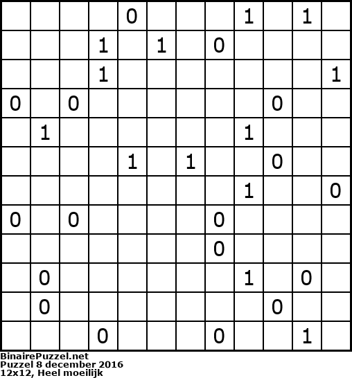 Binaire Puzzel