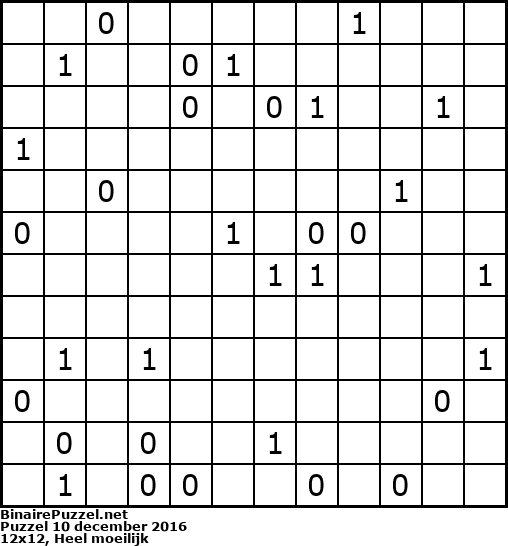 Binaire Puzzel