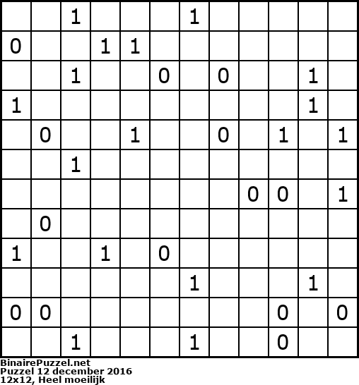 Binaire Puzzel
