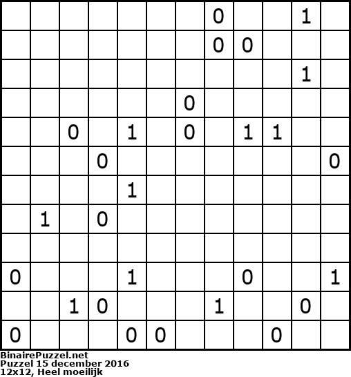 Binaire Puzzel