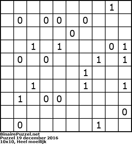 Binaire Puzzel