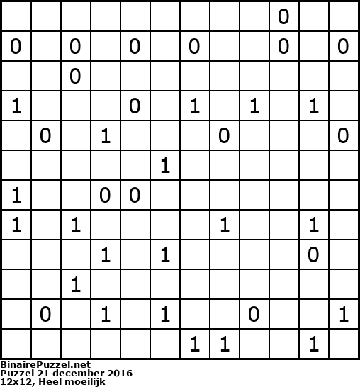Binaire Puzzel