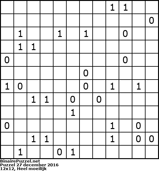 Binaire Puzzel