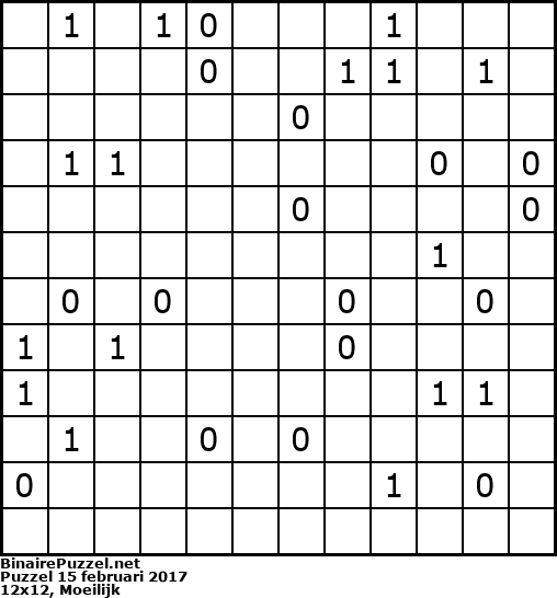 Binaire Puzzel