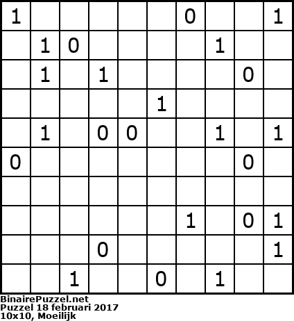 Binaire Puzzel