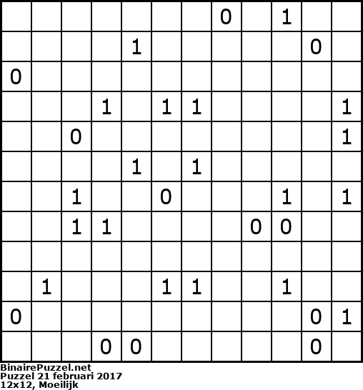 Binaire Puzzel