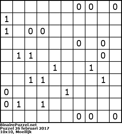 Binaire Puzzel