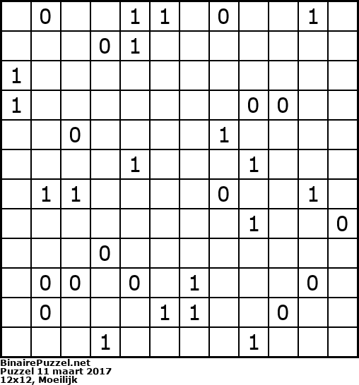 Binaire Puzzel