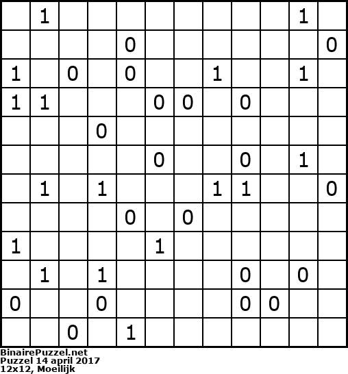 Binaire Puzzel