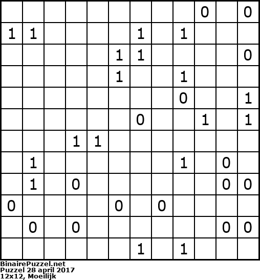 Binaire Puzzel