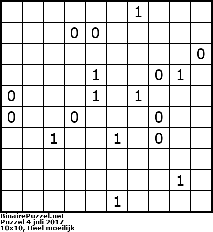 Binaire Puzzel
