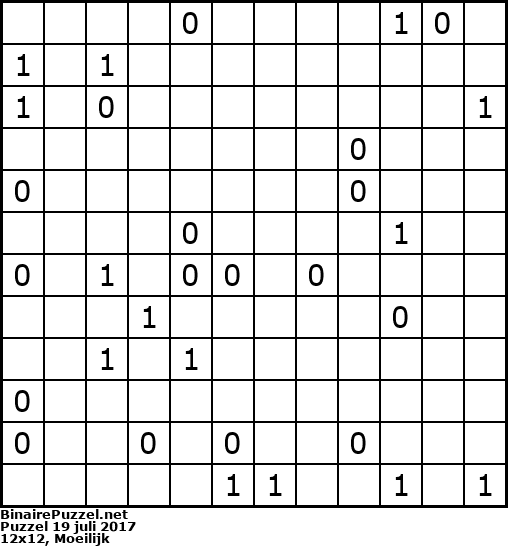 Binaire Puzzel