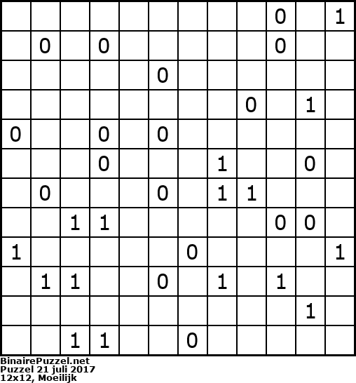 Binaire Puzzel