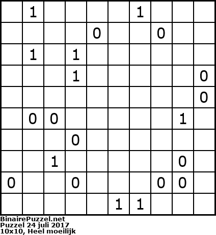 Binaire Puzzel