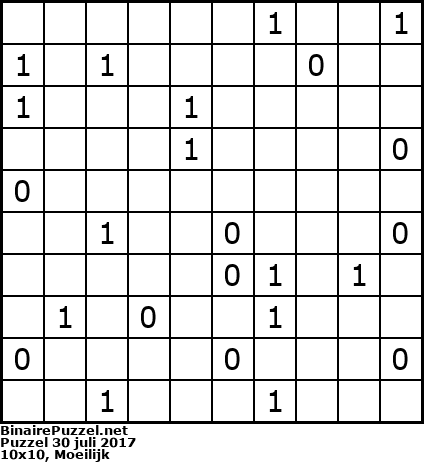 Binaire Puzzel