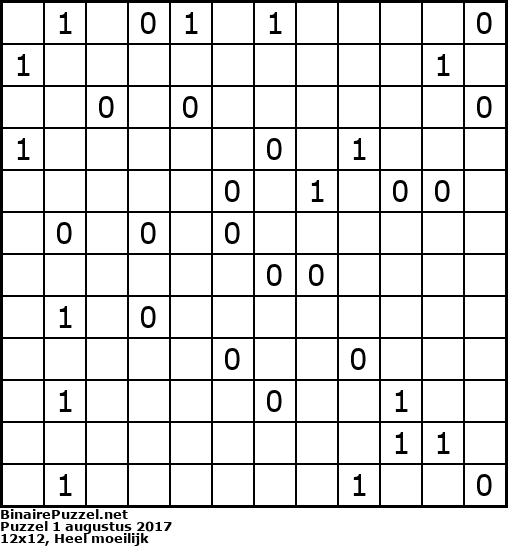 Binaire Puzzel