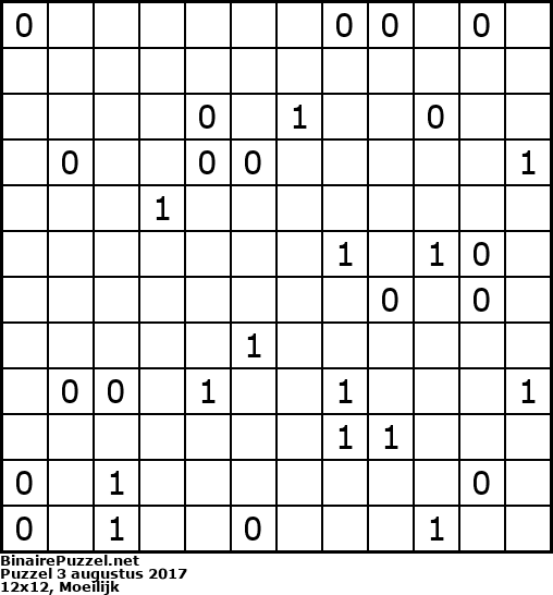 Binaire Puzzel