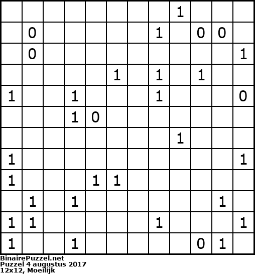 Binaire Puzzel