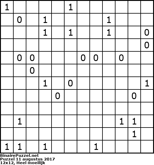 Binaire Puzzel