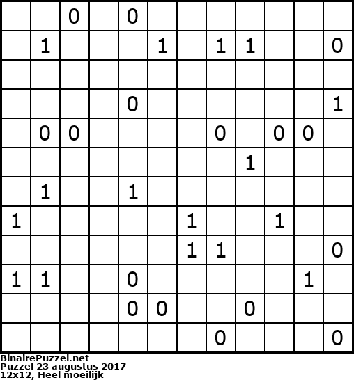 Binaire Puzzel