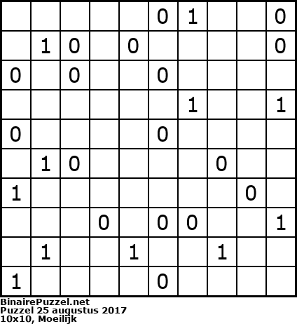 Binaire Puzzel