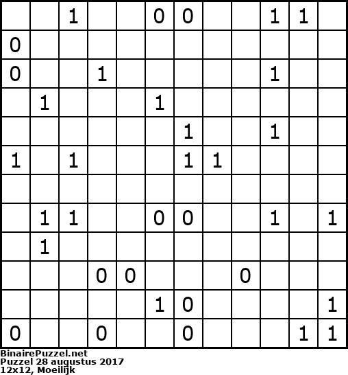Binaire Puzzel