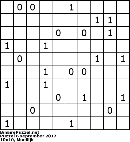 Binaire Puzzel