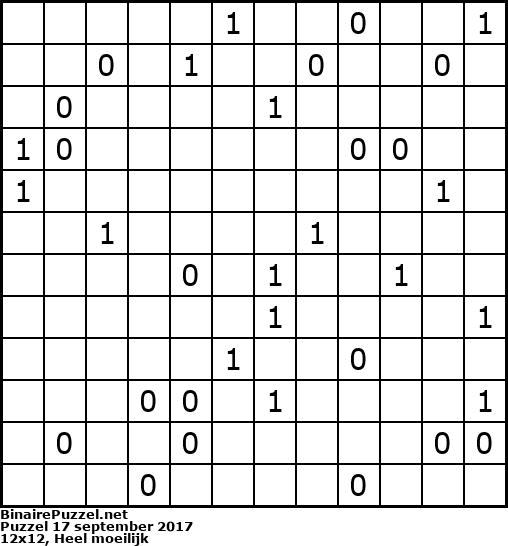 Binaire Puzzel