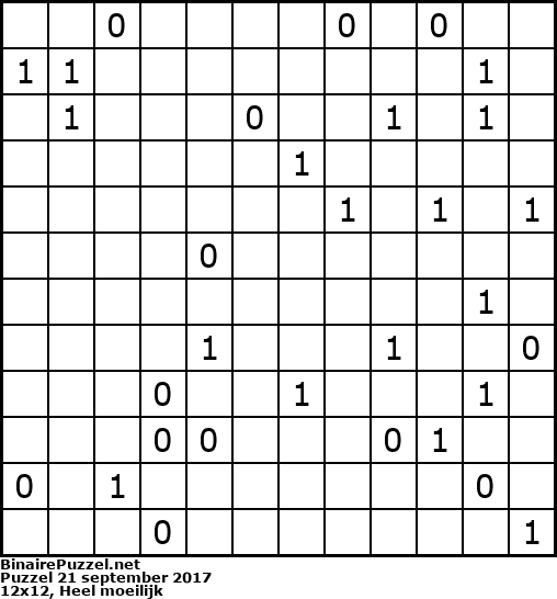 Binaire Puzzel