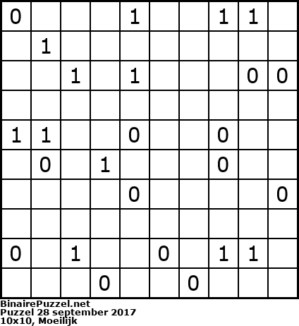 Binaire Puzzel