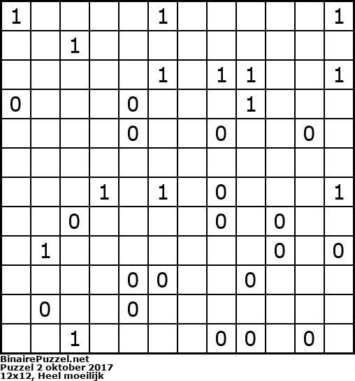 Binaire Puzzel
