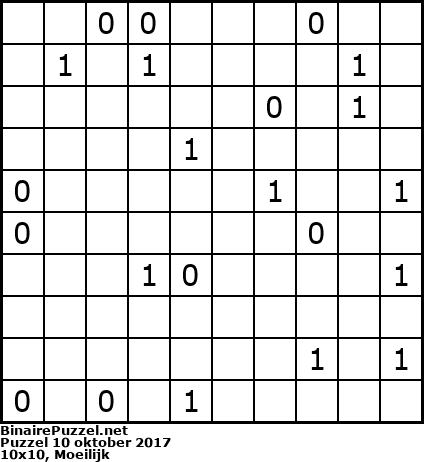 Binaire Puzzel