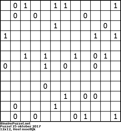 Binaire Puzzel