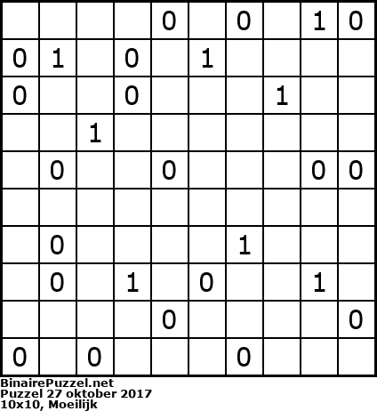Binaire Puzzel