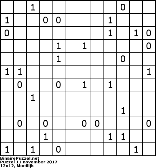 Binaire Puzzel