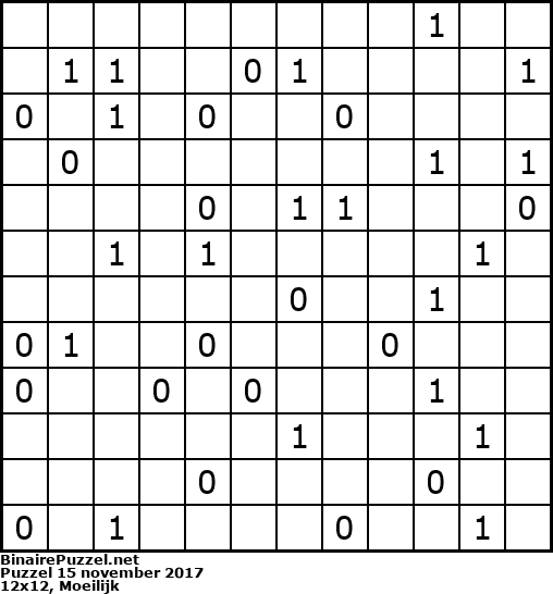 Binaire Puzzel